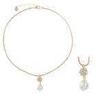 Monet Jewelry Womens Clear Simulated Pearls Pendant