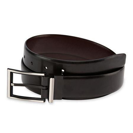 Jf J. Ferrar Reversible Leather Belt W/ 2-tone Buckle