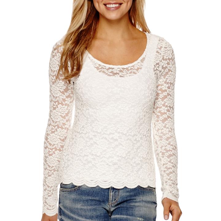 Decree Long-sleeve Lace Top