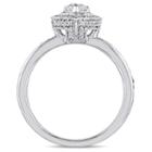 Womens 5/8 Ct. T.w. Pear White Diamond 14k Gold Engagement Ring