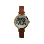 Olivia Pratt Womens Brown Strap Watch-20378lightbrownelephant
