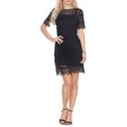 White Mark Aria Short Sleeve Sheath Dress