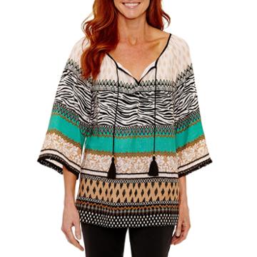 Lark Lane 3/4 Sleeve Peasant Top