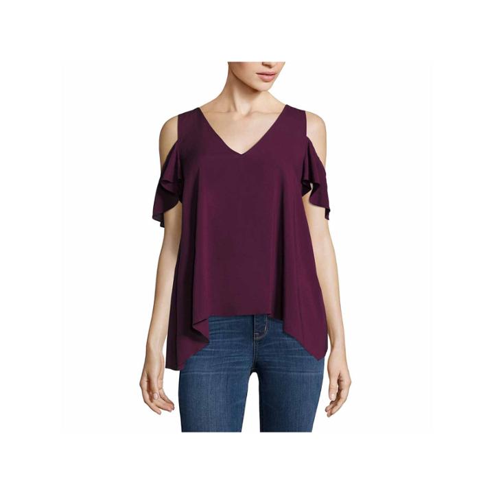 A.n.a Sleeveless V Neck Woven Blouse-talls