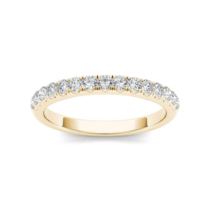 Womens 1/3 Ct. T.w. Genuine White Diamond 10k Gold Wedding Band