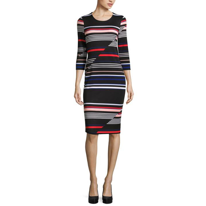 Belle + Sky 3/4 Sleeve Bodycon Dress