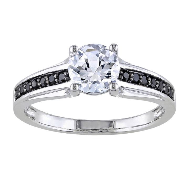 Midnight Black Diamond 1/6 Ct. T.w. Color-enhanced Black Diamond Engagement Ring