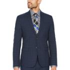 Jf J.ferrar Checked Slim Fit Suit Jacket-slim