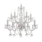 10-light Venetian-style Crystal Chandelier With Faceted Crystal Balls