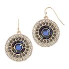 Decree Blue And Clear Crystal Earrings