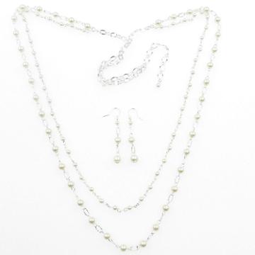 Vie Air Womens 2-pack Brass Necklace Set