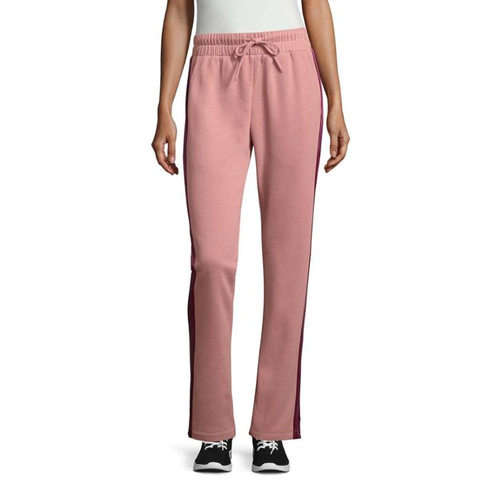 St. John's Bay Active Velour Track Stripe Pant - Talls