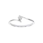 Lumastar Diamond-accent 14k White Gold Solitaire Promise Ring