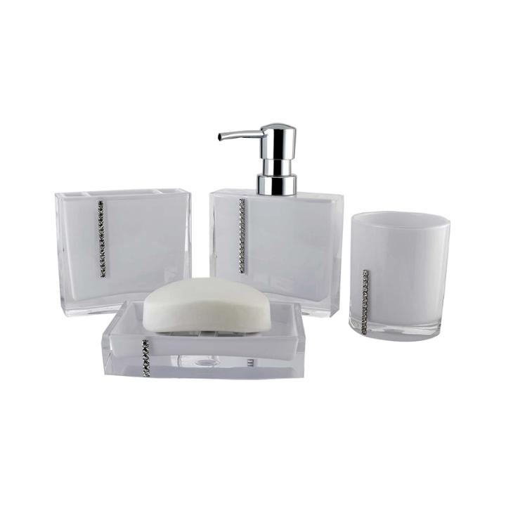 Crystal 4-pc. Bath Accessory Set