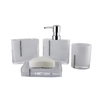 Crystal 4-pc. Bath Accessory Set