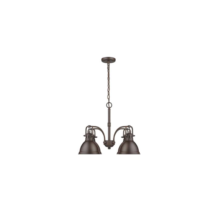 Duncan 4-light Nook Chandelier In Rubbed Bronze