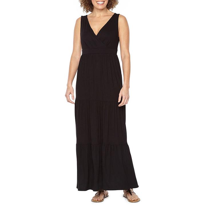 St. John's Bay Tiered Maxi Dress - Tall
