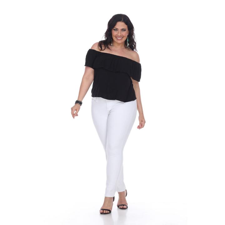 White Mark Super Stretch Denim Jeans - Plus