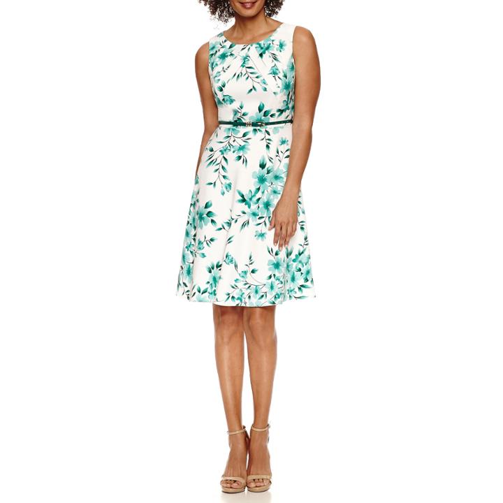 Alyx Sleeveless Floral Fit & Flare Dress