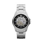 Relic Mens Silver-tone Automatic Skeleton Watch Zr12013