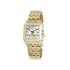 Disney Perfect Square Tinker Bell Womens Gold-tone Watch