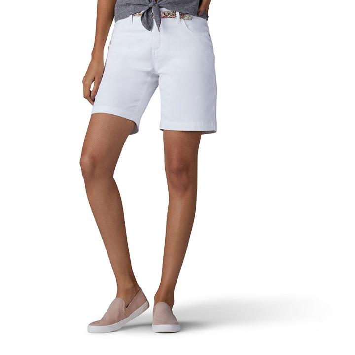 Lee Total Freedom 7 Classic Fit Denim Shorts-petite