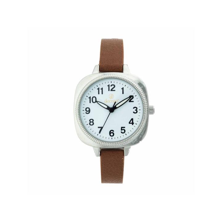 Decree Womens Brown Strap Watch-dcr273