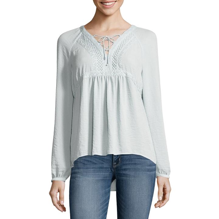 A.n.a. Lace Up Blouse