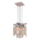 Nadia Collection 5 Light Chrome Finish And Crystalmini Pendant