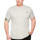 Adidas Adidas Essential Tech Tee Short Sleeve Crew Neck T-shirt-big And Tall