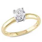 Womens 3/4 Ct. T.w. Genuine Diamond White Solitaire Ring