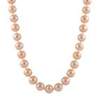 Splendid Pearls Womens 9mm Purple Cultured Freshwater Pearls 14k Gold Strand Necklace
