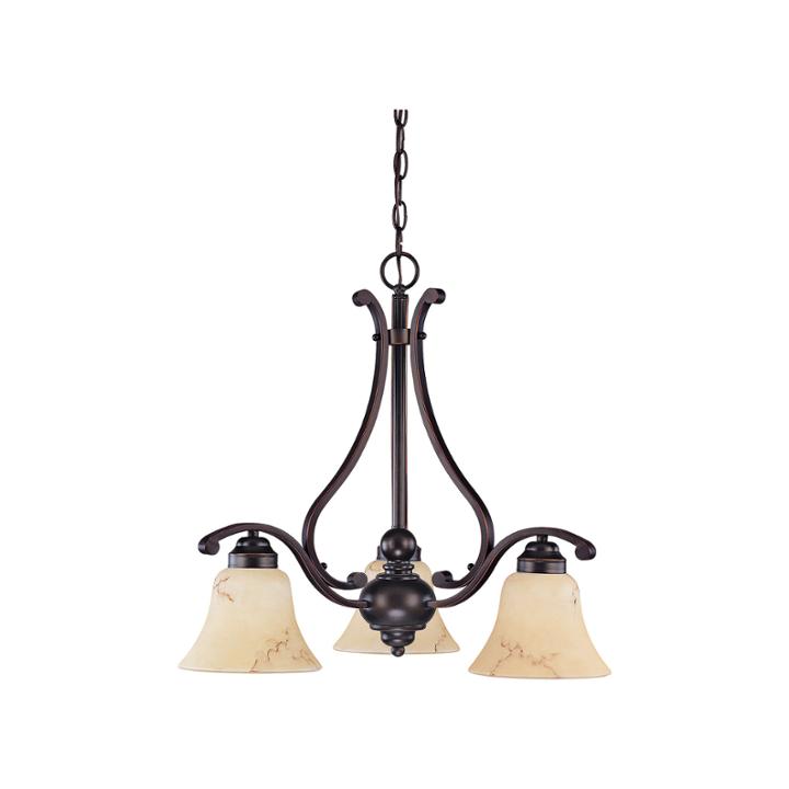 Filament Design 3-light Copper Espresso Chandelier