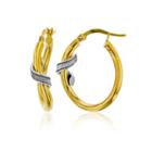 14k Gold 26mm Hoop Earrings