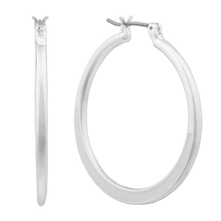 Gloria Vanderbilt Brass 35mm Hoop Earrings