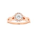 Womens 5/8 Ct. T.w. Genuine Round White Diamond 14k Gold Engagement Ring