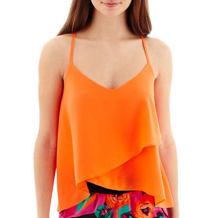 Bisou Bisou Spaghetti-strap Asymmetrical Tank Top