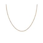 Gold Over Sterling Silver 20 Diamond-cut Chain
