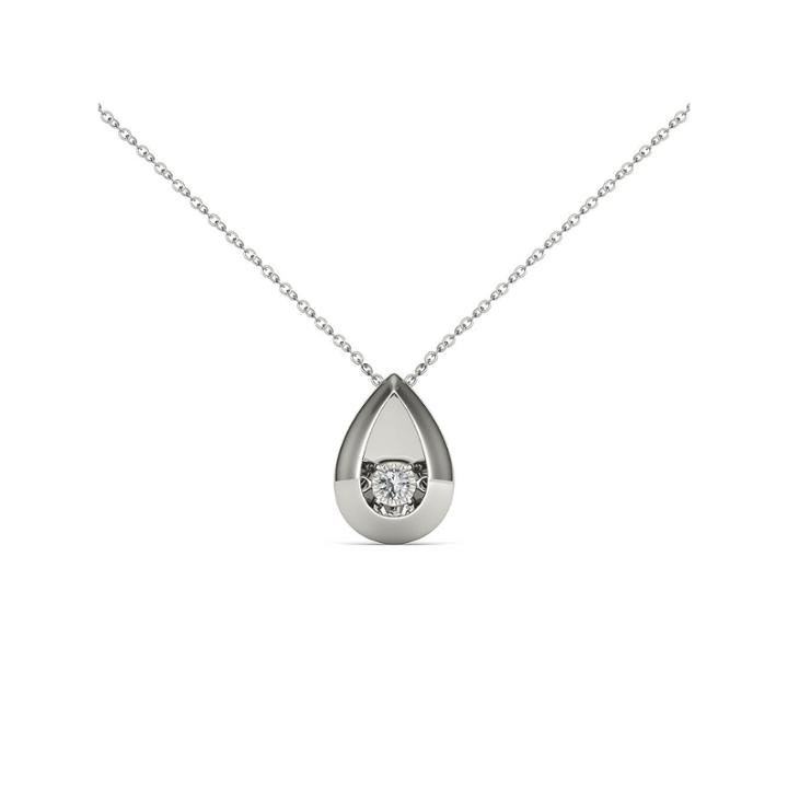 Love In Motion Diamond Accent White Diamond Round Pendant