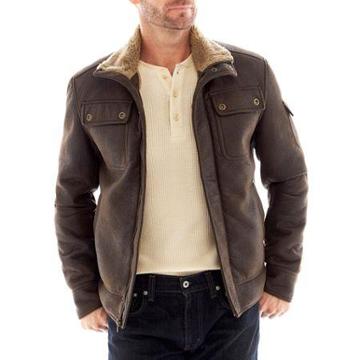 R & O Faux-shearling Aviator Jacket