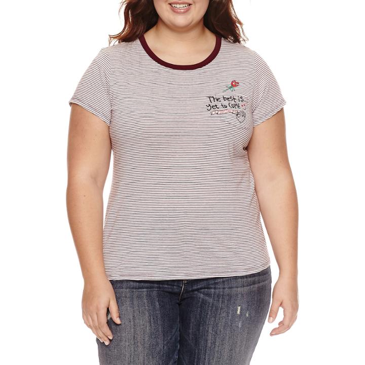 Arizona The Best Is Yet To Come Graphic T-shirt- Juniors Plus