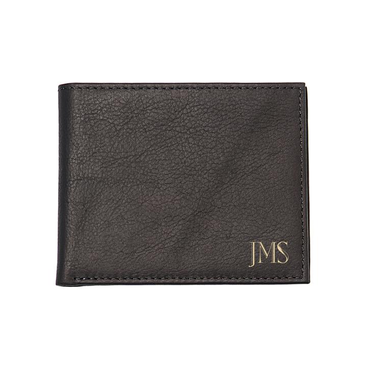 Personalized Bi-fold Leather Wallet With Multi-function Tool