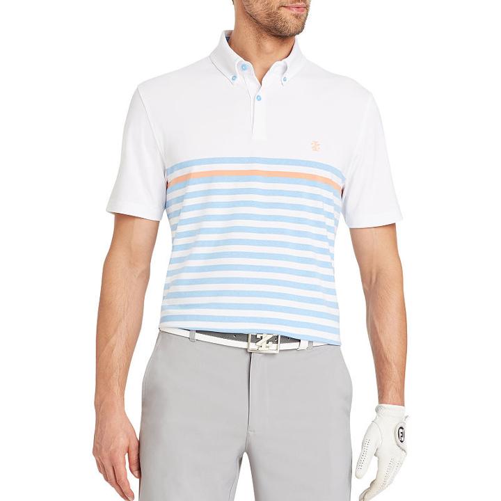 Izod Golf Short Sleeve Stripe Polo
