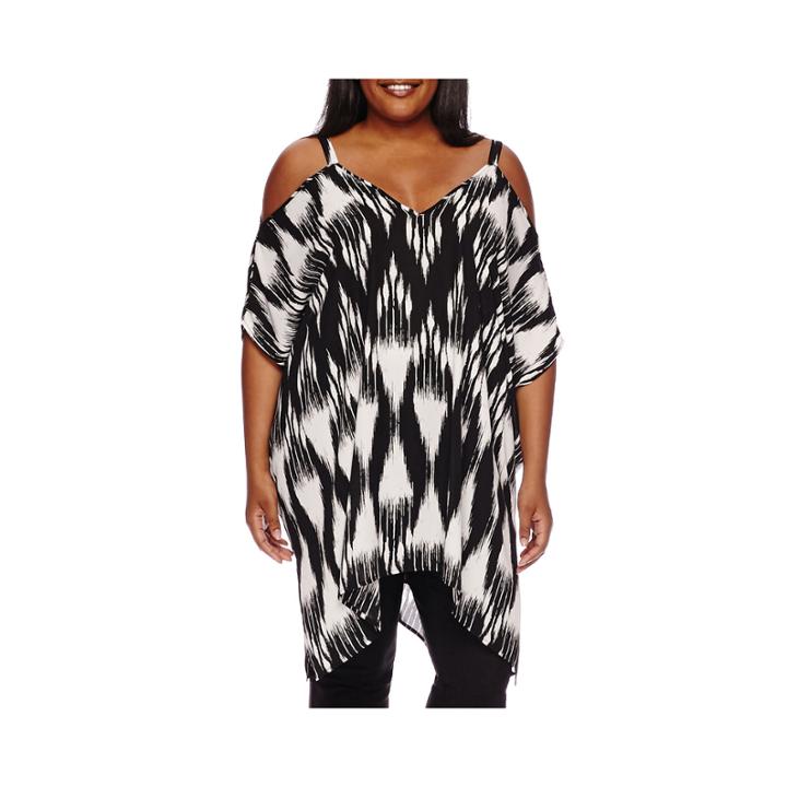 Worthington Sleeveless Sharkbite Top - Tall