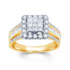 2 Ct. T.w. Diamond 10k Yellow Gold Engagement Ring