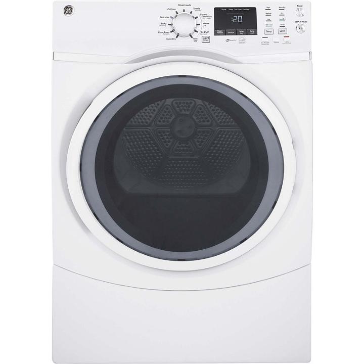 Ge 7.5 Cu. Ft. Capacity Front Load Gas Dryer With Steam - Gfd45gssmww