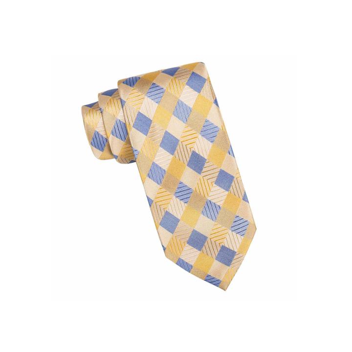 Stafford Anton Textured Gingham Silk Tie