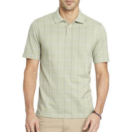 Van Heusen Short-sleeve Windowpane Polo