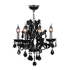Lyre Collection 4 Light Chrome Finish And Crystalchandelier