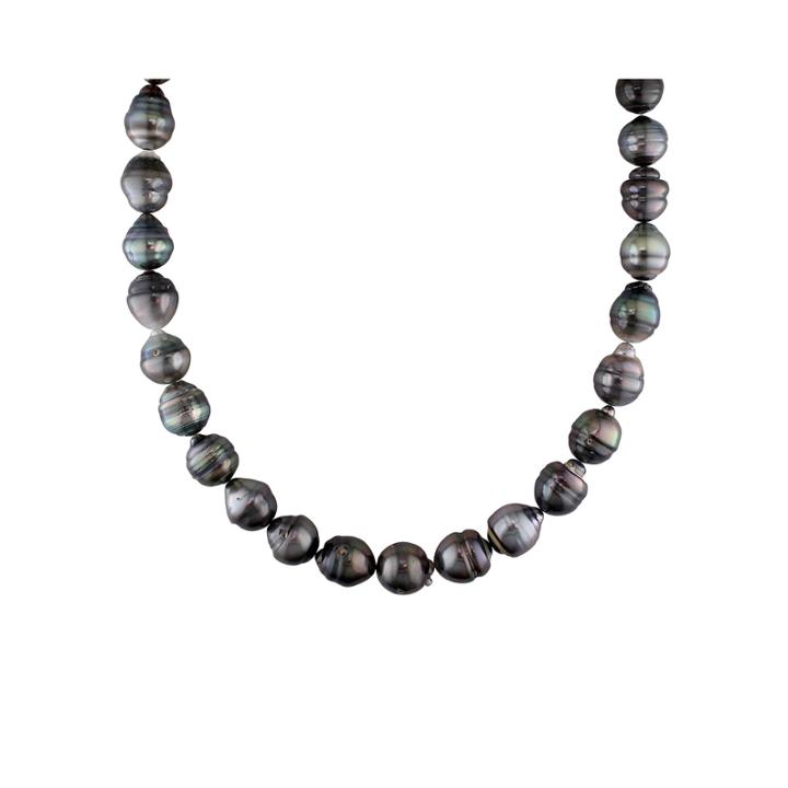 10-13mm Genuine Black Tahitian Pearl Necklace
